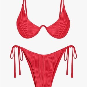 Red Women's Bikini Set